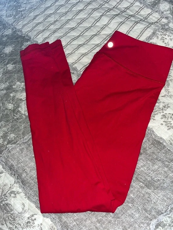 lululemon athletica Red Leggings - Picture 1 of 3